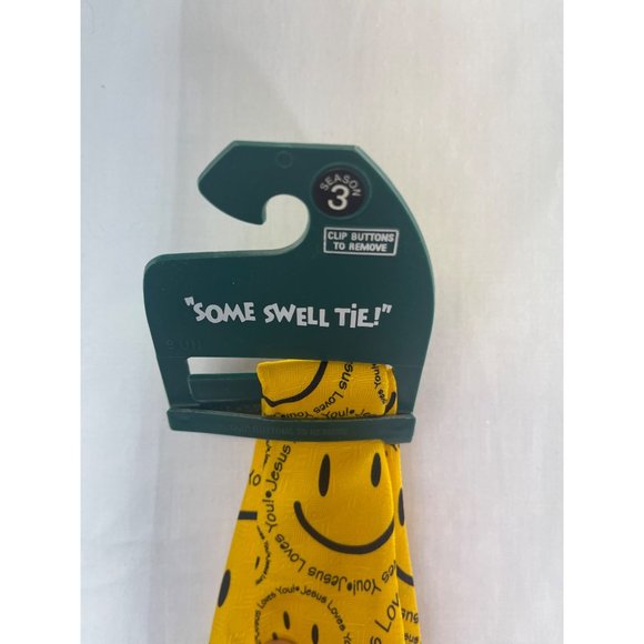 Jesus loves you. Thai walnut ridge polyester tie. NWT Vintage Yellow - Picture 7 of 7